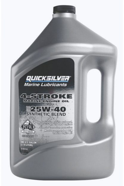 Mercury/Quicksilver 4-Stroke Marine Motorenöl 25W40 Synthetic Blend 4-