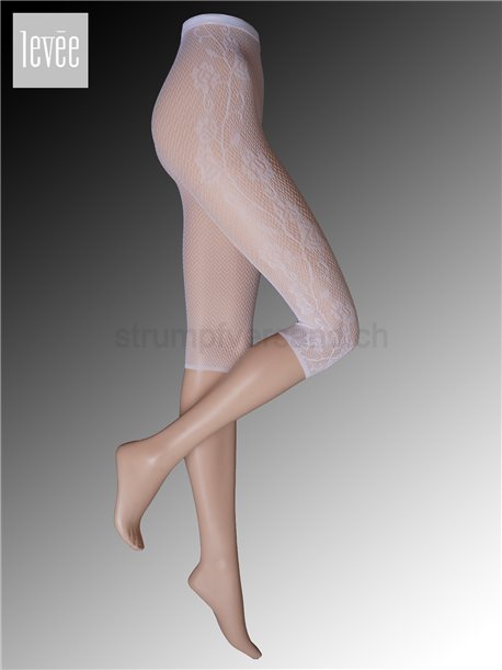 Netzleggings weiss 40-42