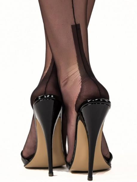 Nylons cuban heel 170 - 175cm schwarz