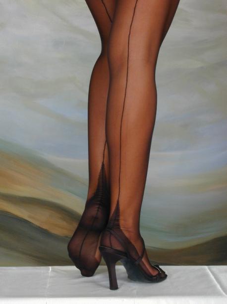 Pointed Heel 182cm plus schwarz