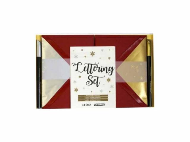 Briefpapier Artoz Lettering Set 1001 rot