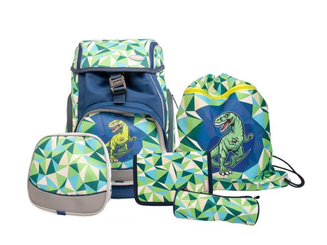 Schulthek Funki Flexy-Bag Dinosaur 5-tlg. Set