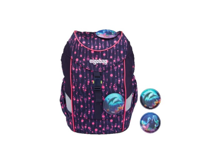 Rucksack Ergobag Mini Lumi Edition Bärmuda Viereck lila