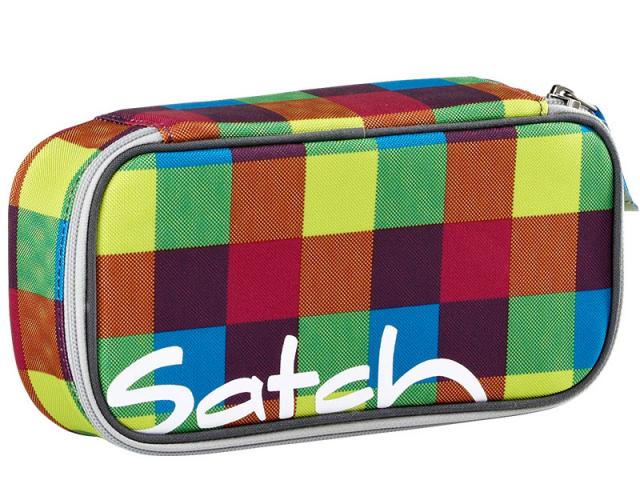 Schüleretui Satch Beach Leach bunt kariert, eckig