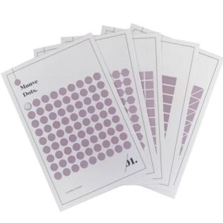 Aufkleber Cloth Paper Mauve Shape Sticker Set 5Bogen