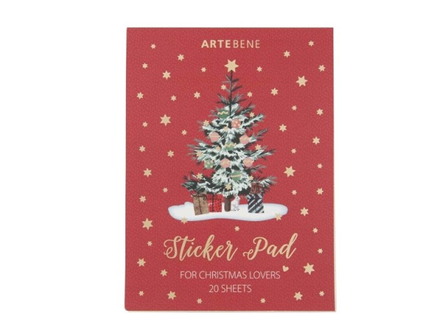 Aufkleber Artebene Sticker Pad for Christmas Lover 20 Seiten