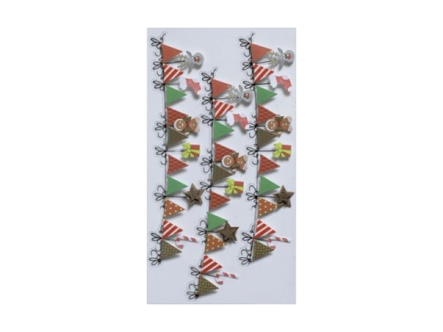 Aufkleber Artoz Artwork Weihnachtsgirlande 3Stk