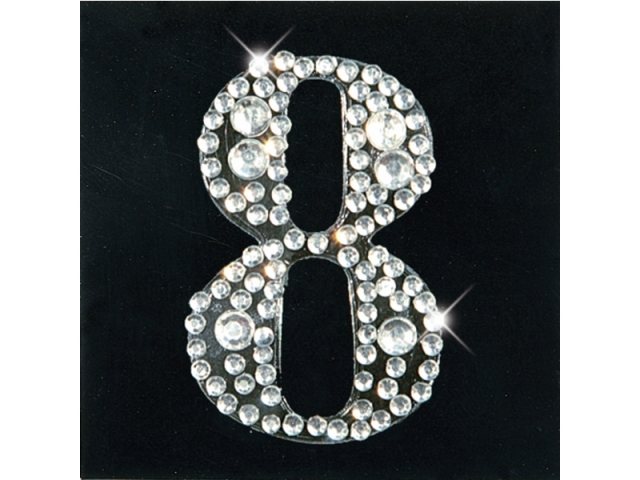 Aufkleber Artoz Crea Motions Strass Zahlen 8