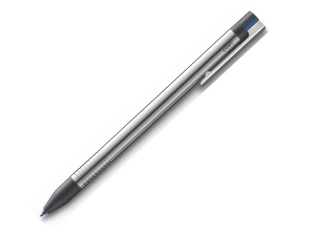 Triopen Lamy 3-colours Edelstahl rundmatt. Schw. Endstücke