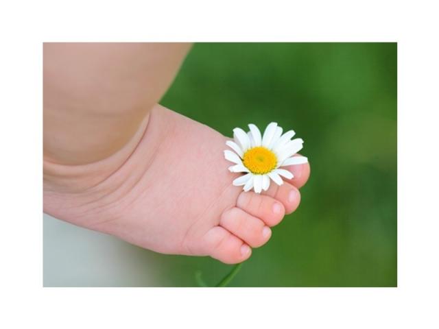 Karte Natur Verlag Babyfüsschen 12,2x17,5cm quer
