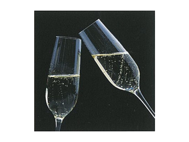 Karte Art Bula 21,2x21,2cm Champagnergläser