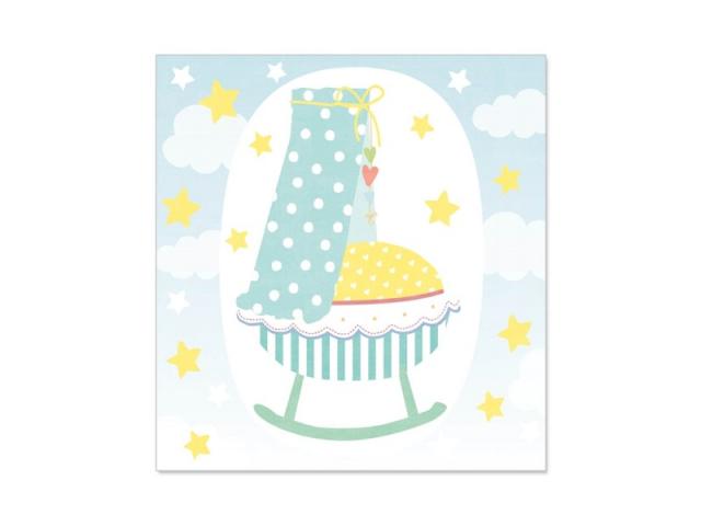Karte Artebene Mini Wiege 8x8cm