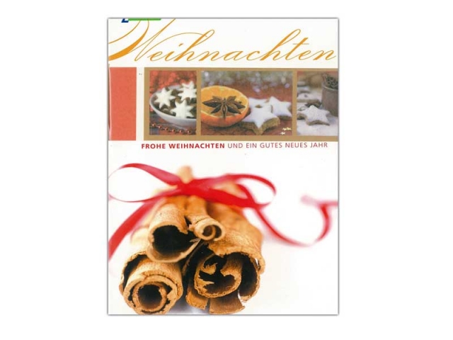 Weihnachtskarte AvanCarte Exclusiv Zimtstange, 11,6x16,6cm