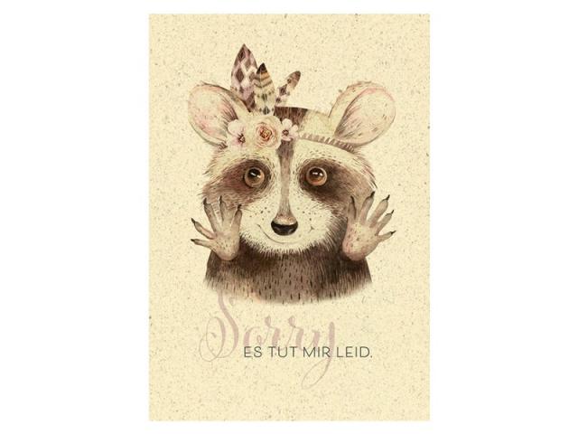 Karte Natur Verlag Graspapier Sorry 12,2x17,5cm
