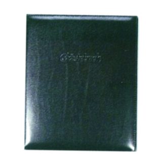 Gästebuch ASL Rindleder Manhattan glatt schwarz 21x25 cm
