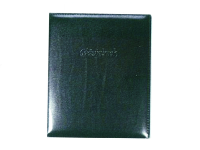 Gästebuch ASL Rindleder Manhattan glatt schwarz 21x25 cm