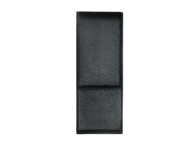 Stiftetui Lamy Leder schwarz, 2 Stifte, matt, genarbt, Leder