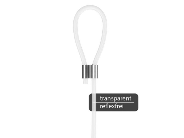 Perlonseil transparent mit Schlaufe 2mmx200cm