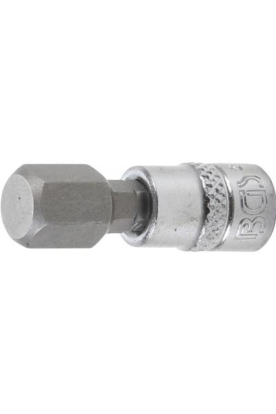 Bit-Einsatz | Antrieb Innenvierkant 6,3 mm (1/4") | Innensechskant 10