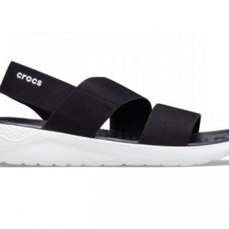Crocs Ws Lite Ride Stretch Sandal black white W10 EU 41-42