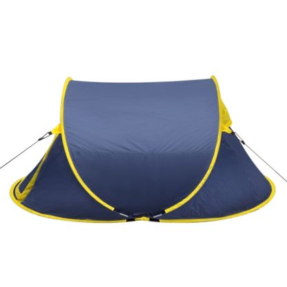 Pop-Up-Zelt für 2 Personen Marineblau/Gelb