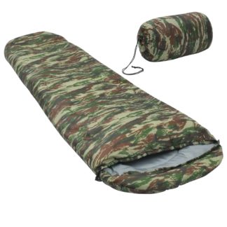 Leichter Mumienschlafsack für Kinder Camouflage 670g 10°C