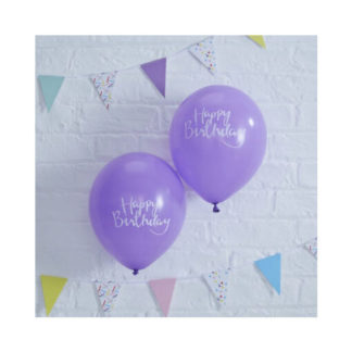 Ballon lila – Happy Birthday