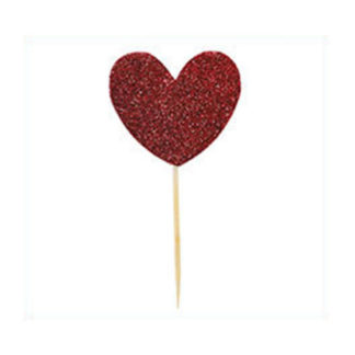 Miss Étoile Deko-Stick Big Heart Red