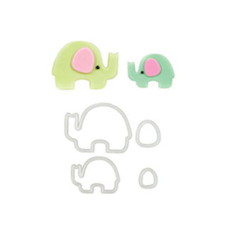 Ausstecher – Elefant Mama & Baby