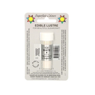 Lebensmittelfarbe Glanz Pulver Schneeweiss