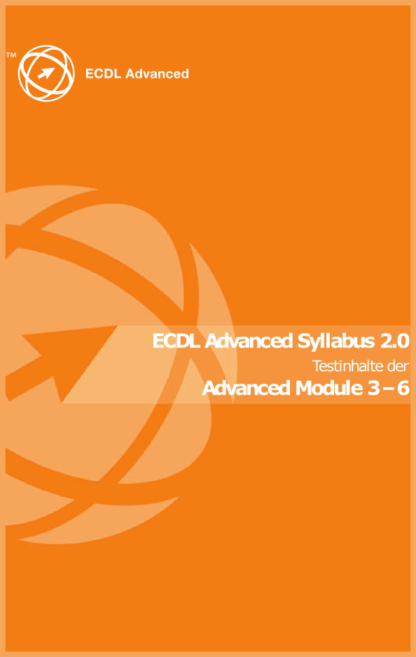 ECDL Advanced: Syllabus (Testinhalte) (Produktform: Broschüre)