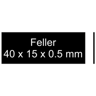 Feller 40x15 schwarz