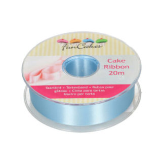 FunCakes Satinband – blau, 25mm