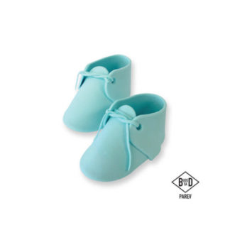 Zuckerdekor Babyschuhe, blau