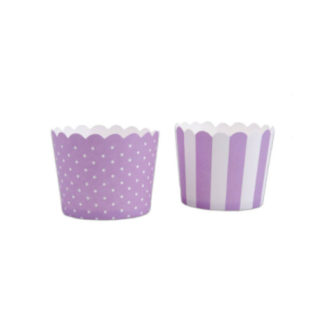 Papierbackförmchen 2er Set lila