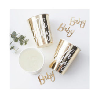 Pappbecher Oh Baby – gold