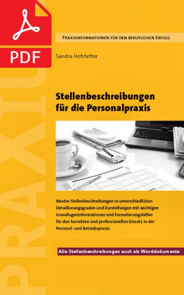 Stellenbeschreibungen für die Personalpraxis – PDF-Ausgabe