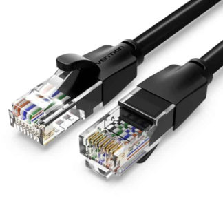 Ethernet Kabel Cat 6 (Farbe: Rundes Kabel in Blau, Länge: 1m)