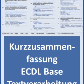 Kurzzusammenfassung: Klick für Klick Textverarbeitung mit Word (Version: 2016, Produktform: Faltblatt Zickzackfalz, 135g, 12-seitig)