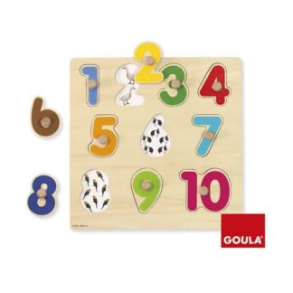 Goula Holzpuzzle Zahlen (10 Teile)