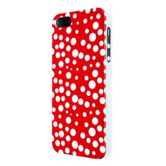 iPhone 5 white Pois on red Hard Case