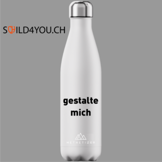 Trinkflasche personalisierbar weiss 750ml