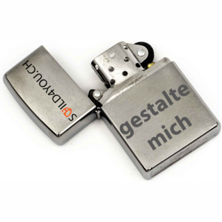 Zippo personalisierbar Chrom gebürstet