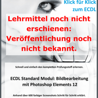 ECDL Standard: Bildbearbeitung mit Photoshop Elements 12 (Produktform: A4 Ringbuch, farbig, Papier 120g, Plastikbinderücken, DE)