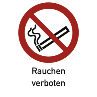 Signe d'interdiction Interdit de fumer folie, 210x297 mm