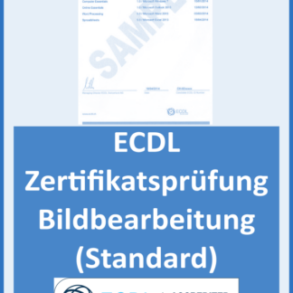 ECDL Standard: Zertifikatsprüfung Bildbearbeitung (Ausbildungstyp: Weiterbildung (ab 26-jährig), ECDL ID vorhanden?: Nein)